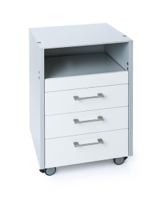 Baehr Vita 486 Compact 3 Drawer Cabinet Gloss White/Grey