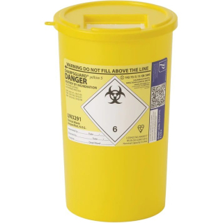 Sharpsguard 5 Litre With Yellow Lid