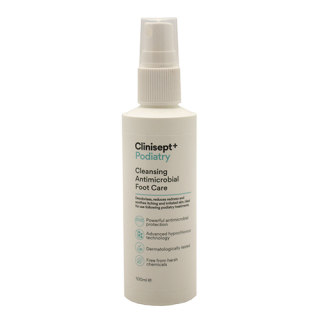 Clinisept+ Podiatry Foot Care 100ml With Finger Spray Multi Buy (Pack Of 6)