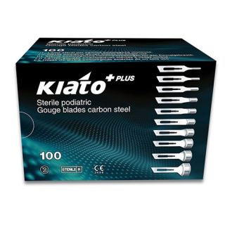 Kiato Carbon Steel Sterile Gouge Blades