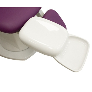 Namrol Leg Rest Cover/Tray (Pair) - Hard plastic finished In opaque white