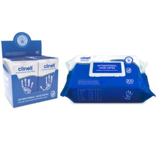 Clinell Antibacterial Hand Wipes