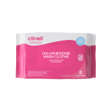 Clinell 2% Chlorhexidine Wash Cloths (8)