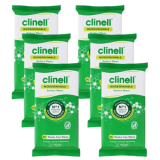 MULTIBUY Clinell Universal Wipes Plastic Free Biodegradable (60) X 12