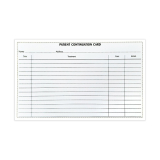 Patient Record Cards 20x12cm (100) - Continuation
