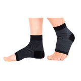 OrthoSleeve FS6 Foot Bracing Sleeve Black Small (Pair) (UK 1-3)