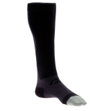 OrthoSleeve FS6+ (PLUS) Foot & Calf Sleeve Black Large (Pair) (UK 9-13)