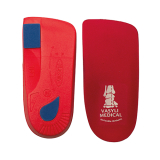 Vasyli Custom Red 3/4 Length Orthotics Y12 - Y13 Small Kids